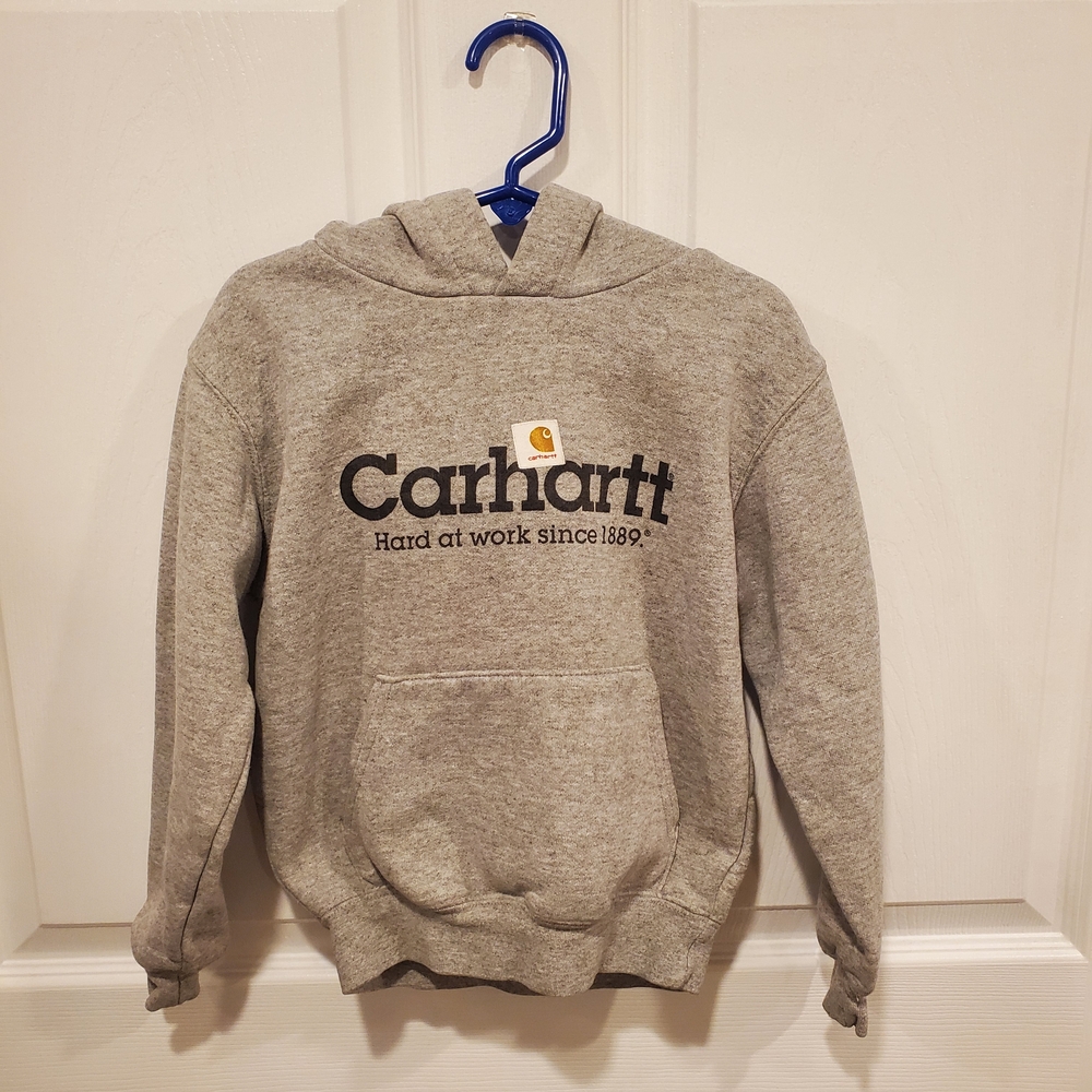 Kids Carhartt Heather Gray Hoodie (Rare)